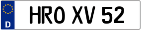 Trailer License Plate